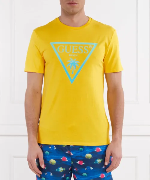 Футболка Slim fit Guess Underwear, желтый 
Футболка Slim fit Guess Underwear, желтый