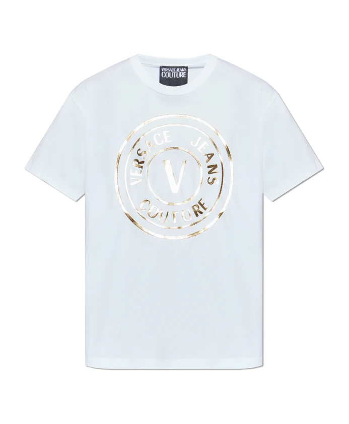 Футболка с напечатанным логотипом Versace Jeans Couture, белый
Футболка с напечатанным логотипом Versace Jeans Couture, белый
