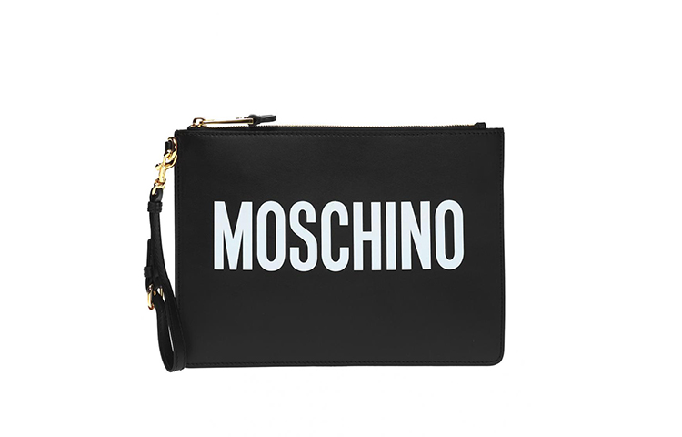 Кожаный клатч из гладкой коровьей кожи унисекс черный MOSCHINO
Кожаный клатч из гладкой коровьей кожи унисекс черный MOSCHINO