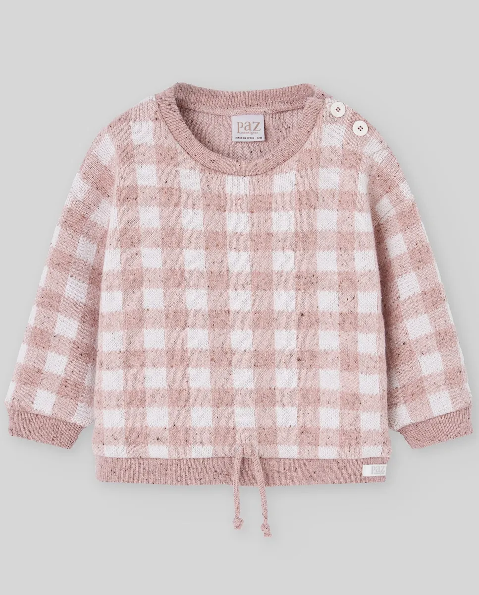 Детский клетчатый свитер коллекции Deva Paz Rodríguez, пастельно-розовый
Детский клетчатый свитер коллекции Deva Paz Rodríguez, пастельно-розовый