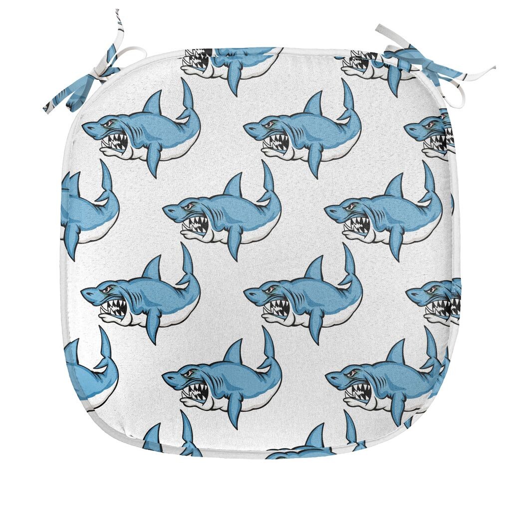 Подушка ABAKUHAUS Sea Creatures для стульев для столовой, Sea Fierce Wild Shark, декоративная водонепроницаемая подушка с ремнями для кухонных сидений, 40 см x 40 см, сине-белый
Подушка ABAKUHAUS Sea Creatures для стульев для столовой, Sea Fierce Wild Shark, декоративная водонепроницаемая подушка с ремнями для кухонных сидений, 40 см x 40 см, сине-белый