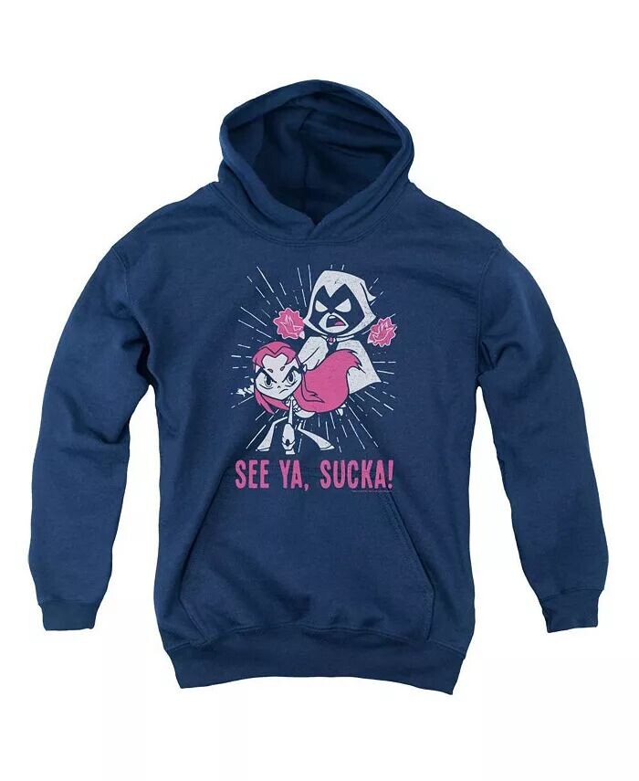 Мальчики Молодежь Suckas Pull Over Hoodie / Толстовка с капюшоном Teen Titans Go, синий
Мальчики Молодежь Suckas Pull Over Hoodie / Толстовка с капюшоном Teen Titans Go, синий