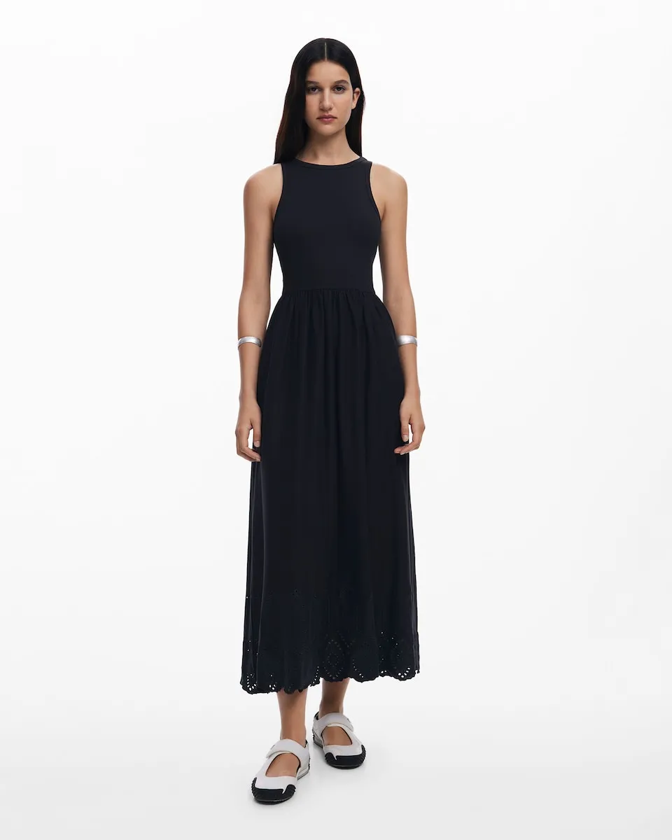 Платье-комбинация без рукавов Desigual, черный
Платье-комбинация без рукавов Desigual, черный