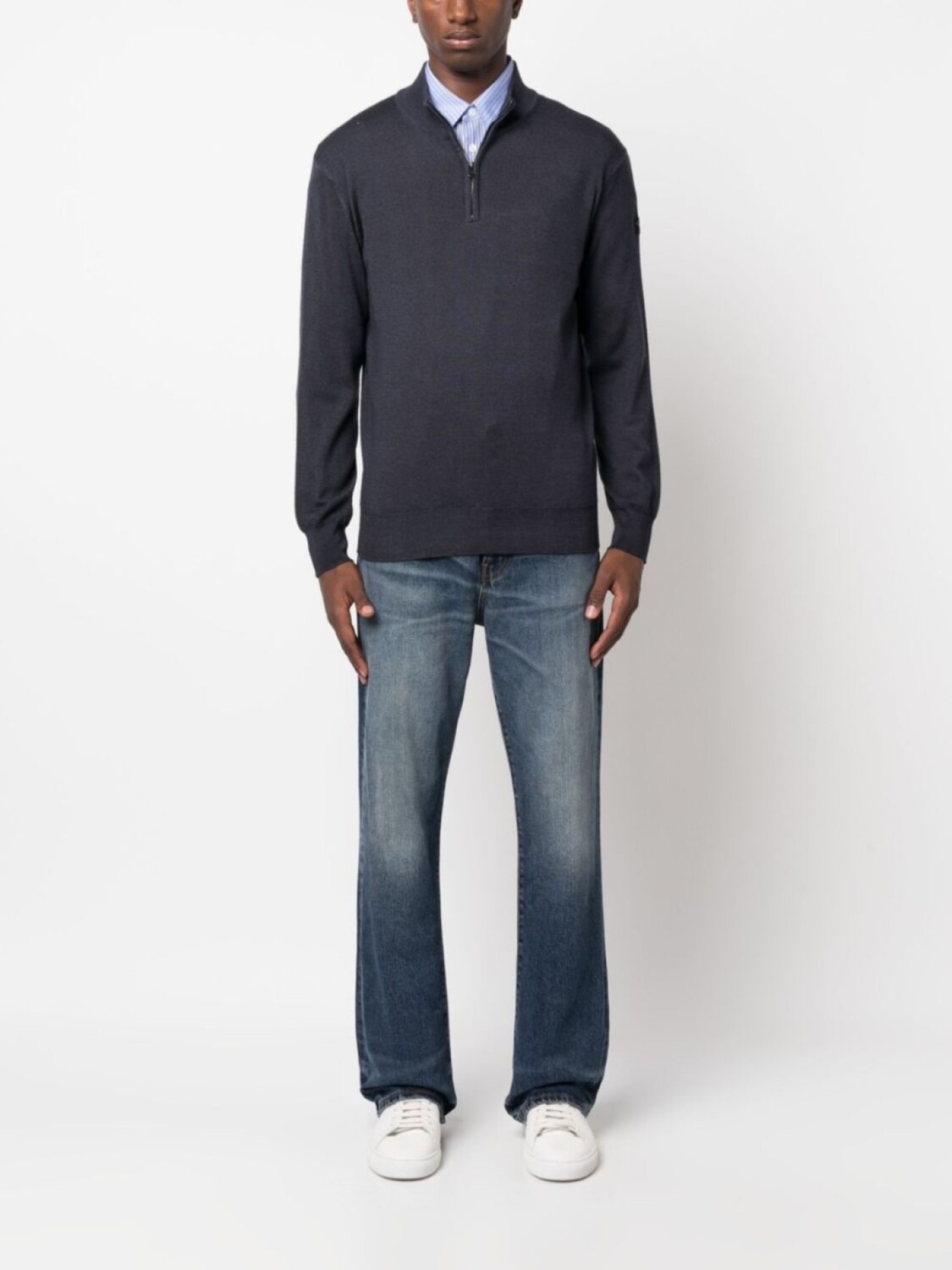 Paul & Shark шерстяной джемпер с воротником на молнии, синий
Paul & Shark шерстяной джемпер с воротником на молнии, синий