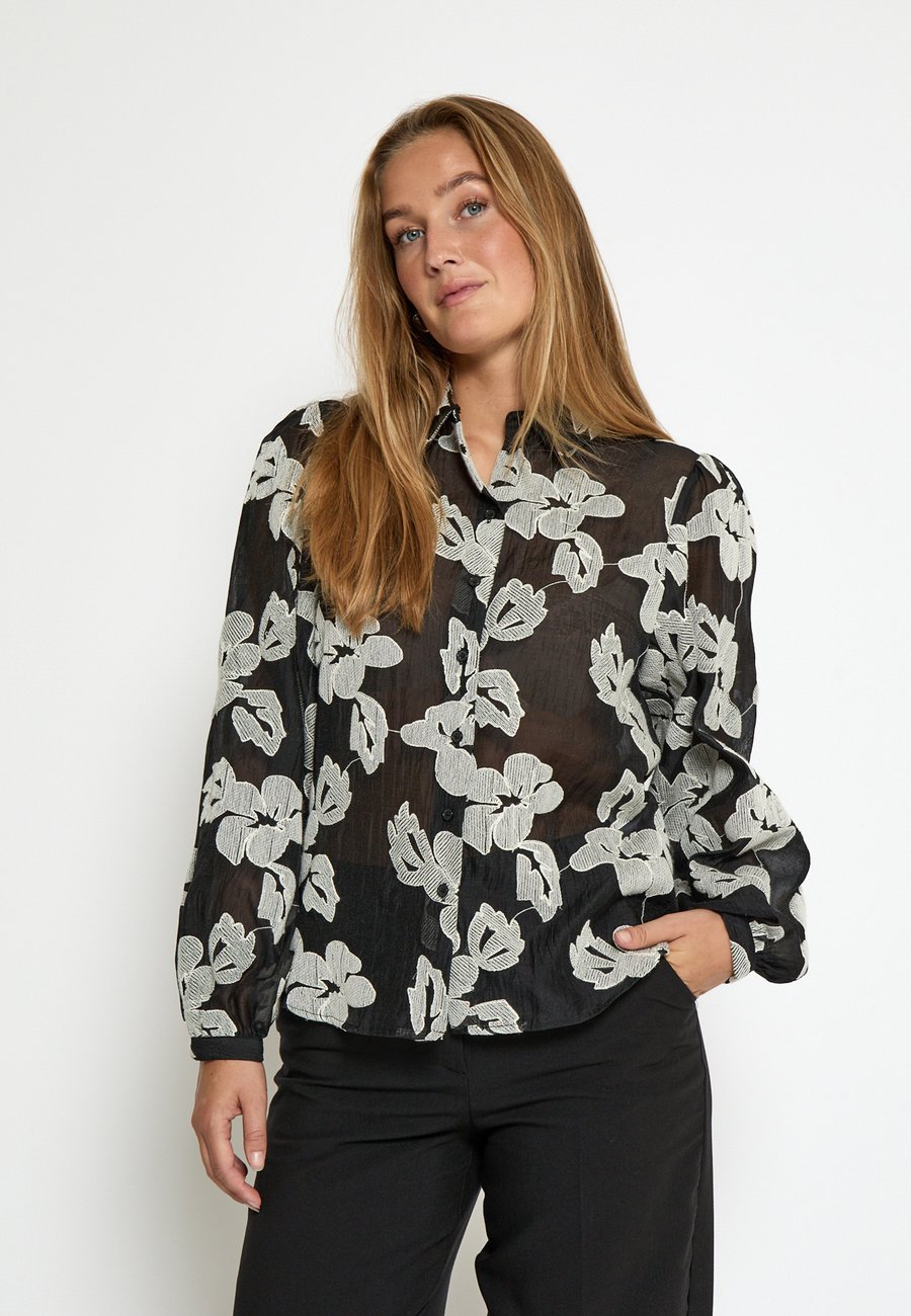 Блуза PEPPERCORN Button-down blouse, Black Jacquard/Black
Блуза PEPPERCORN Button-down blouse, Black Jacquard/Black