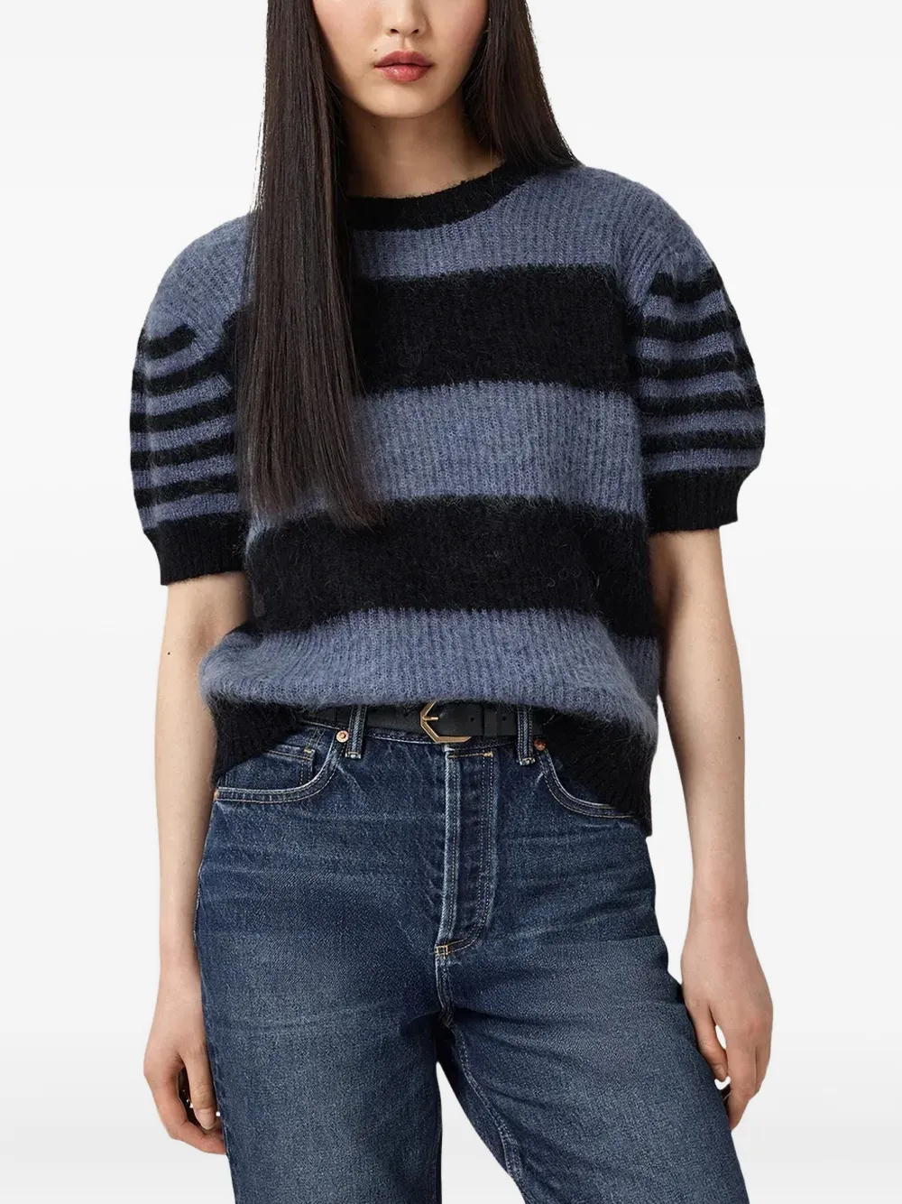 Топ в полоску Clem Allsaints, синий
Топ в полоску Clem Allsaints, синий