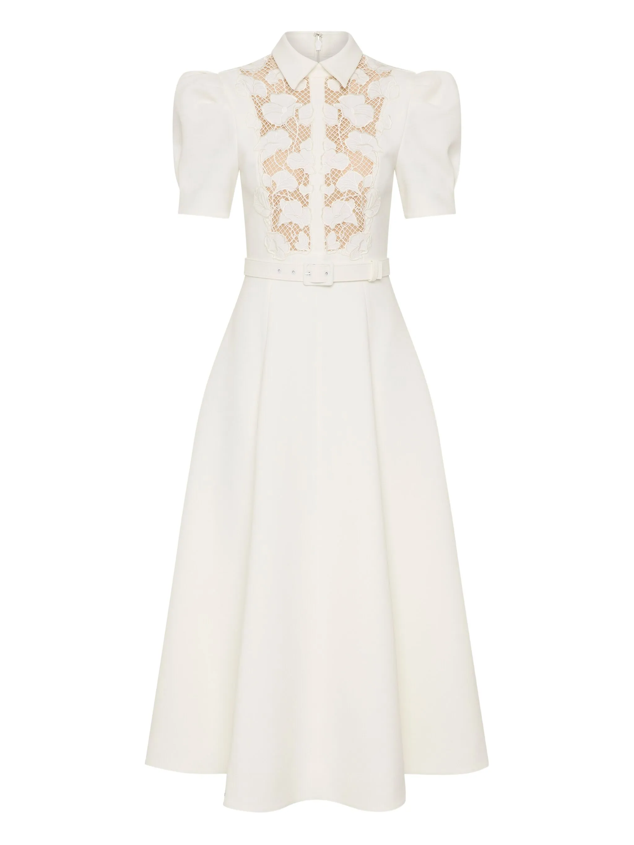 Платье миди Parrish с короткими рукавами и кружевом Rebecca Vallance, белый
Платье миди Parrish с короткими рукавами и кружевом Rebecca Vallance, белый