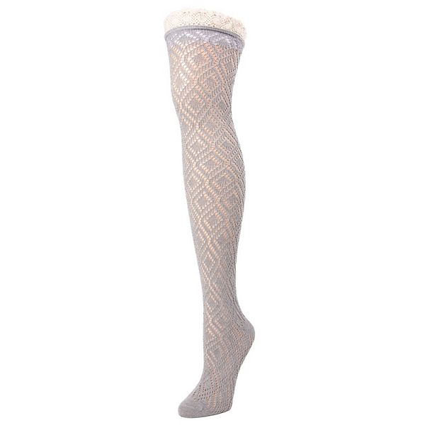 Женские носки до колена с ажурной вязкой Memoi, Med Gray Heather
Женские носки до колена с ажурной вязкой Memoi, Med Gray Heather