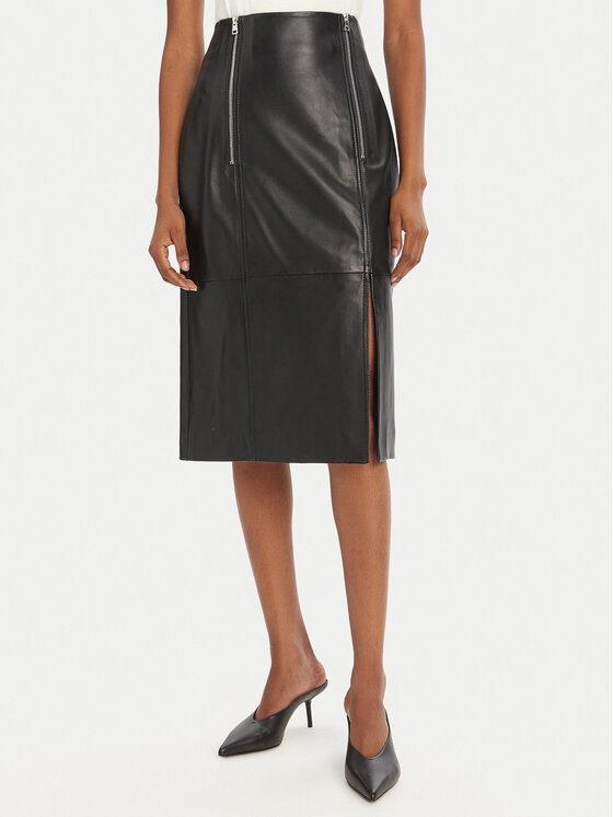 Кожаная юбка regular fit Leomira 50542308 Hugo, черный
Кожаная юбка regular fit Leomira 50542308 Hugo, черный