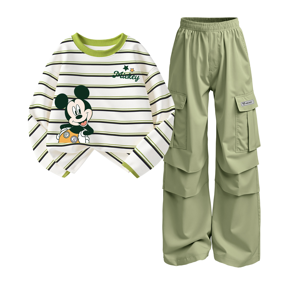 Детская повседневная спортивная одежда Disney, белый/зеленый
Детская повседневная спортивная одежда Disney, белый/зеленый