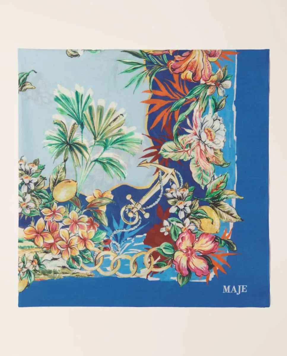 Женский платок 90x90 см хлопок с принтом Maje, многоцветный
Женский платок 90x90 см хлопок с принтом Maje, многоцветный