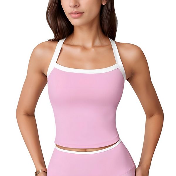 Женский укороченный топ с квадратным вырезом, контрастной отделкой и встроенным бюстгальтером для легкой поддержки Anna-Kaci, Pink
Женский укороченный топ с квадратным вырезом, контрастной отделкой и встроенным бюстгальтером для легкой поддержки Anna-Kaci, Pink