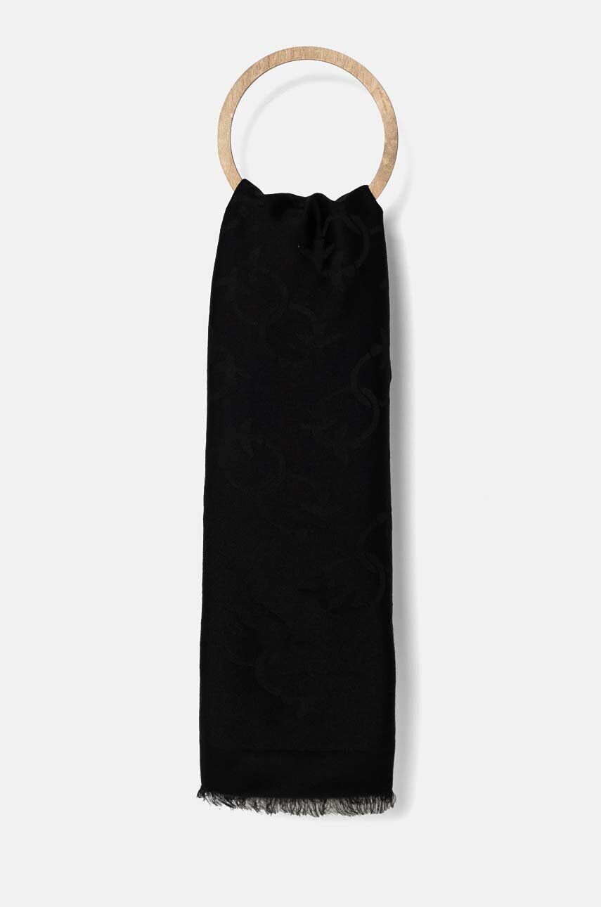 Шарф Pinko с добавлением шерсти, черный
Шарф Pinko с добавлением шерсти, черный
