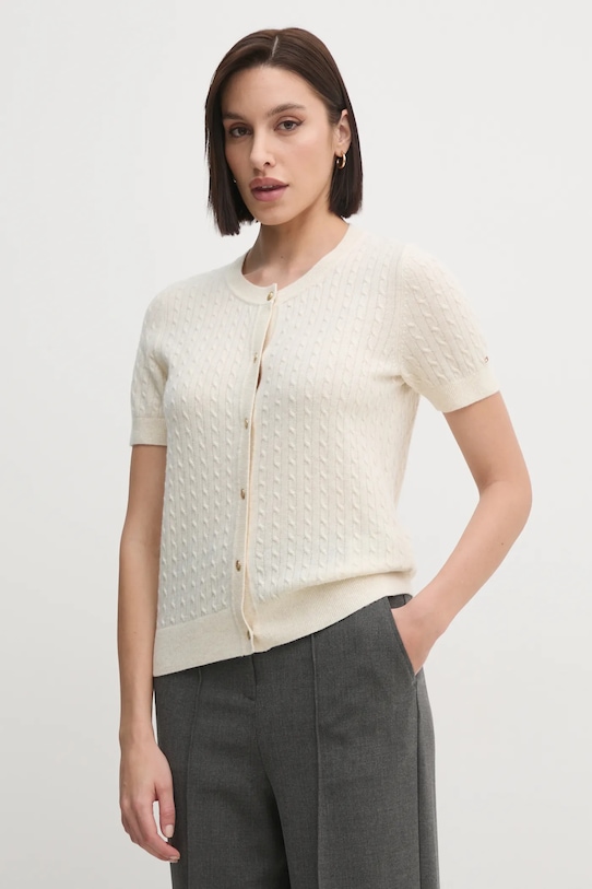 Шерстяной кардиган Tommy Hilfiger, бежевый
Шерстяной кардиган Tommy Hilfiger, бежевый