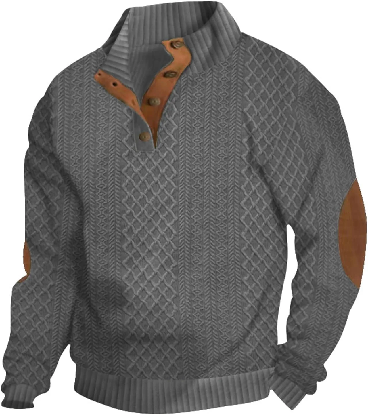 Свитер мужской Casual Stand Cashmere на пуговицах
Свитер мужской Casual Stand Cashmere на пуговицах