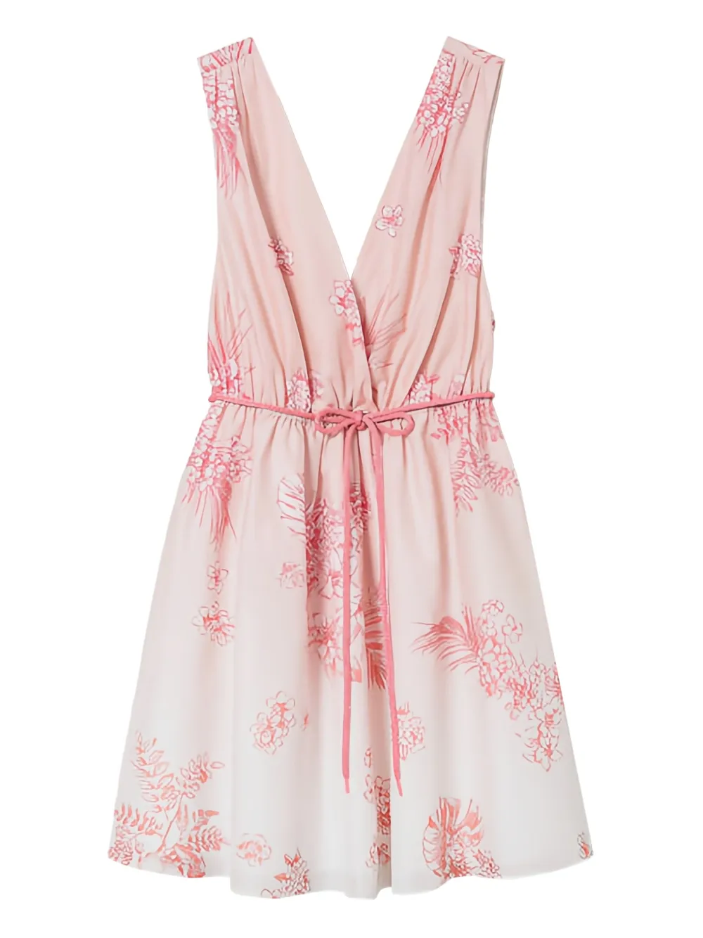 Платье мини с запахом и цветочным принтом Twinset, розовый
Платье мини с запахом и цветочным принтом Twinset, розовый