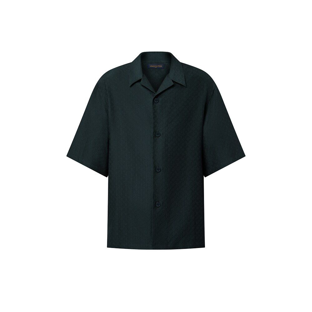 Рубашка с короткими рукавами из смеси шелка и хлопка с мини-монограммой Louis Vuitton, черный
Рубашка с короткими рукавами из смеси шелка и хлопка с мини-монограммой Louis Vuitton, черный