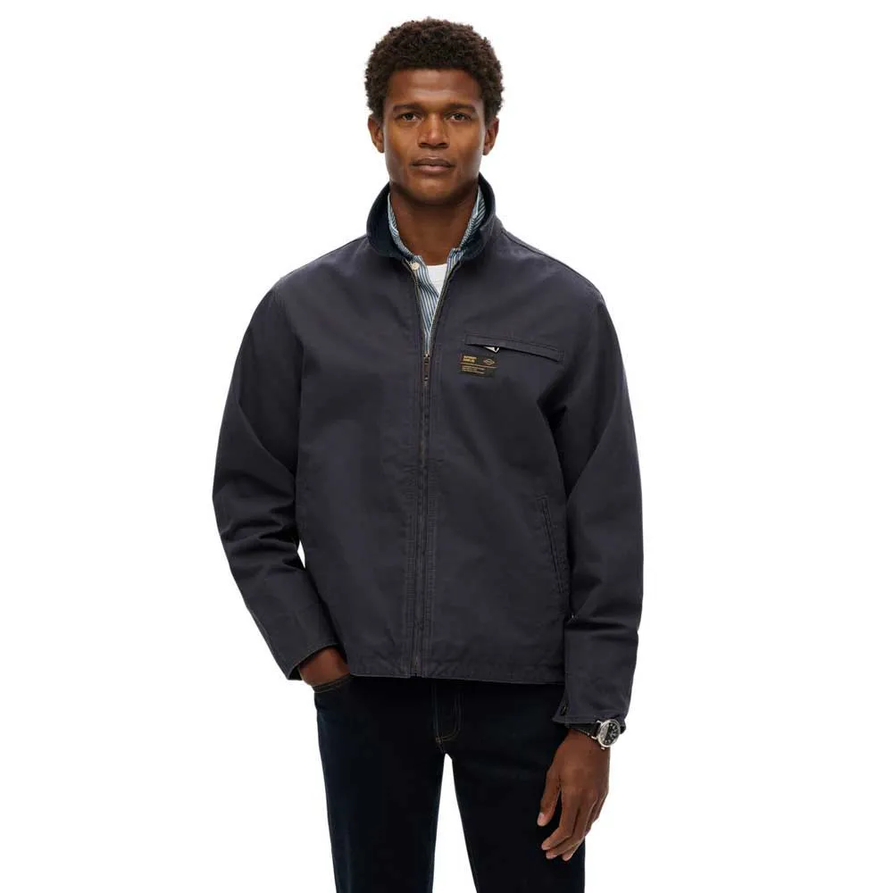 Куртка Superdry Cord Collar Ranch bomber, серый 
Куртка Superdry Cord Collar Ranch bomber, серый