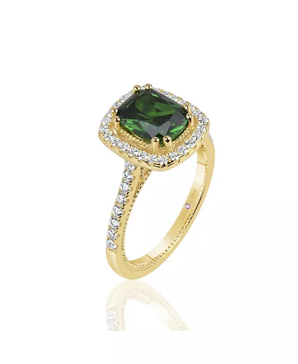 Помолвочное кольцо Suzy Levian из стерлингового серебра с удлиненным кубическим цирконием огранки «кушон» Suzy Levian New York, green
Помолвочное кольцо Suzy Levian из стерлингового серебра с удлиненным кубическим цирконием огранки «кушон» Suzy Levian New York, green