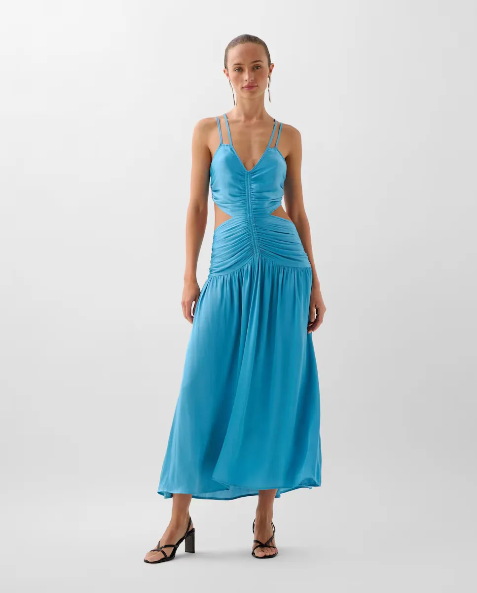 Платье миди с рюшами Scalpers, синий
Платье миди с рюшами Scalpers, синий