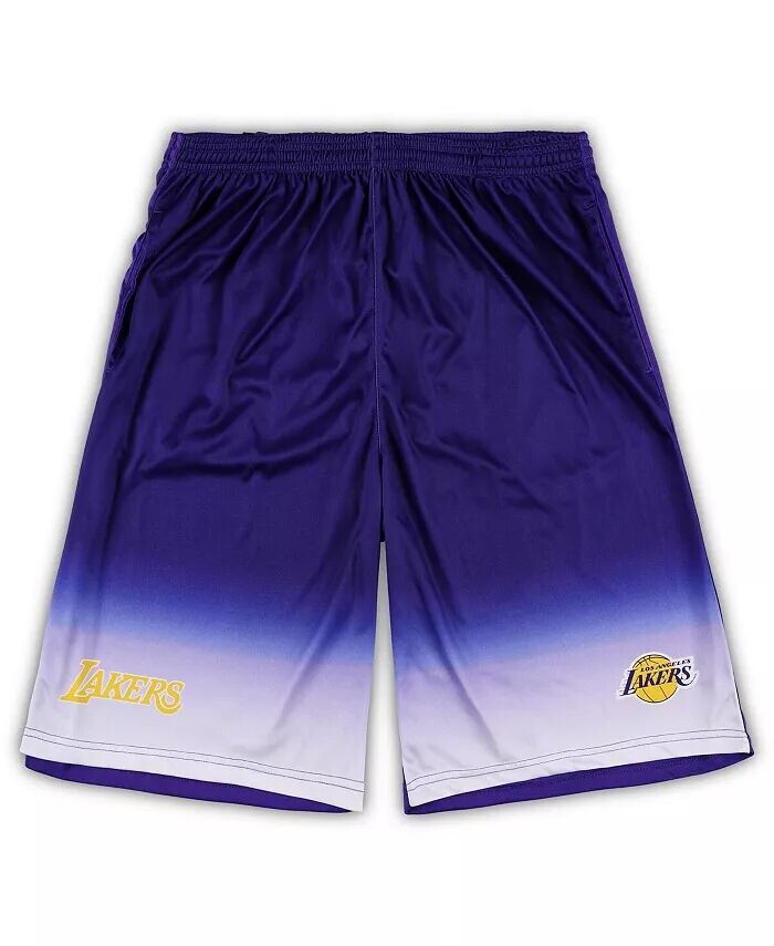 Мужские фиолетовые шорты Los Angeles Lakers Big and Tall Fadeaway Fanatics, фиолетовый 
Мужские фиолетовые шорты Los Angeles Lakers Big and Tall Fadeaway Fanatics, фиолетовый