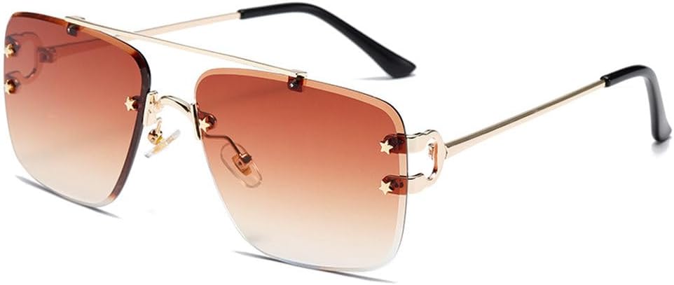 Модные солнцезащитные очки без оправы для женщин, винтажные солнцезащитные очки для мужчин, классические очки с градиентными линзами, защита от УФ-излучения UV400 HVTVTLA, C2
Модные солнцезащитные очки без оправы для женщин, винтажные солнцезащитные очки для мужчин, классические очки с градиентными линзами, защита от УФ-излучения UV400 HVTVTLA, C2