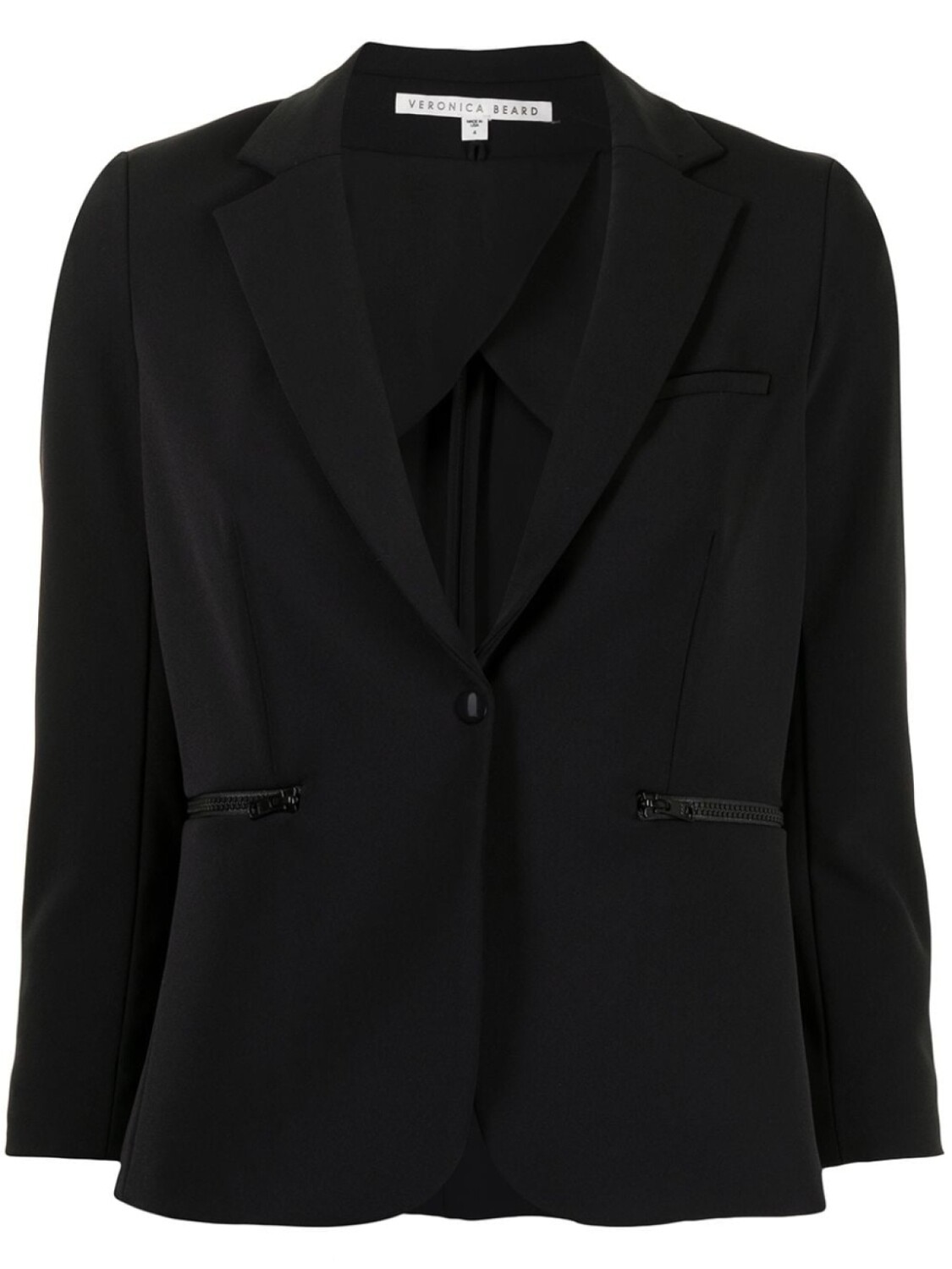 Veronica Beard однобортный блейзер Scuba Schoolboy Dickey, черный
Veronica Beard однобортный блейзер Scuba Schoolboy Dickey, черный