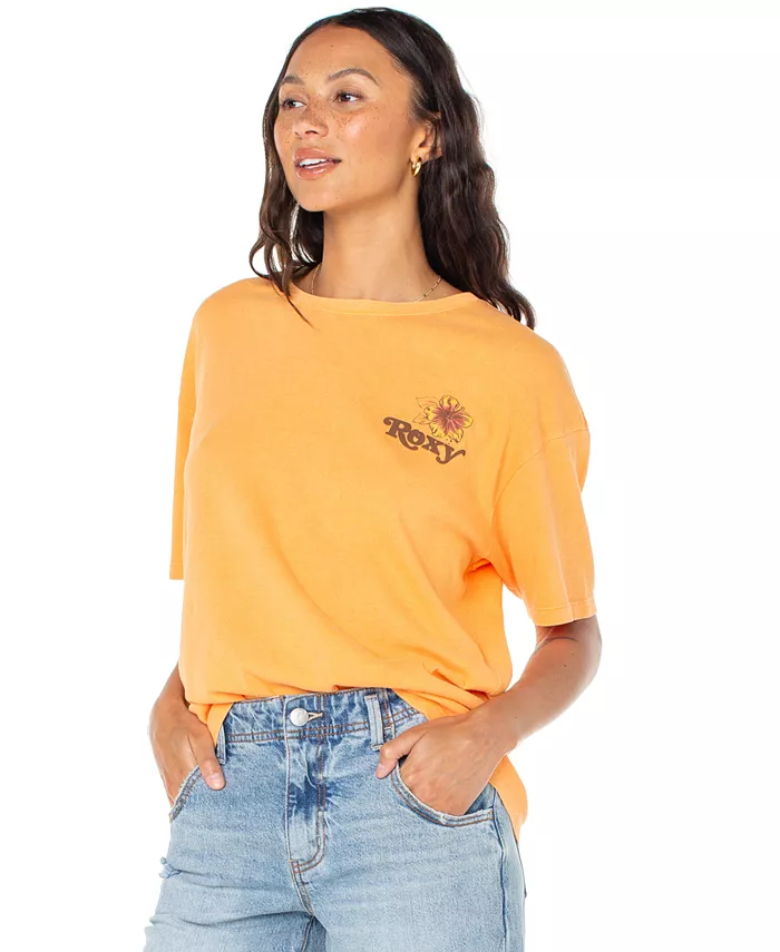 Юношеская хлопковая оверсайз футболка Vamos с принтом Roxy, оранжевый
Юношеская хлопковая оверсайз футболка Vamos с принтом Roxy, оранжевый