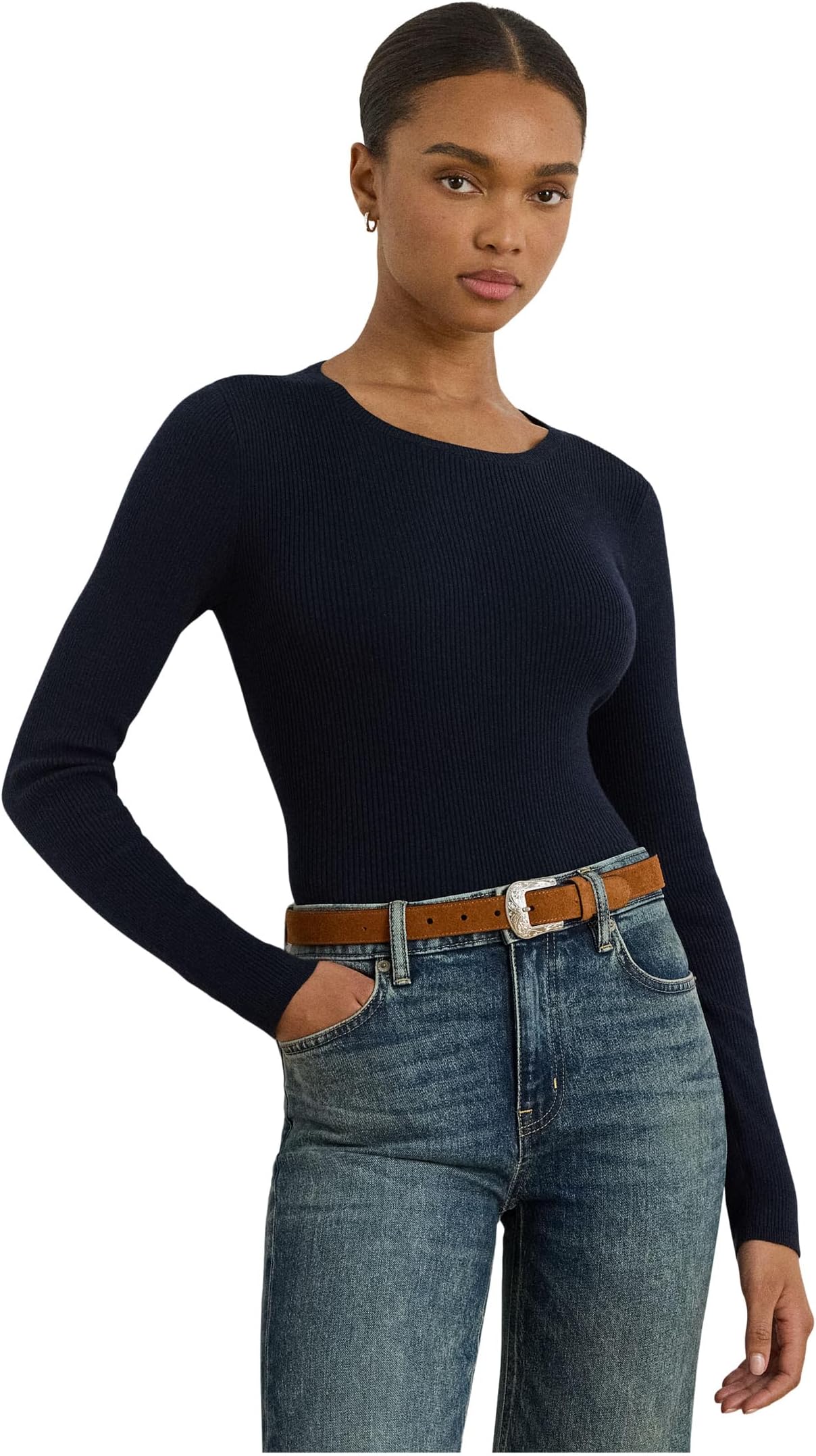 Свитер Lauren Ralph Lauren Rib-Knit Cotton-Blend Crew Neck Sweater, цвет Lauren Navy
Свитер Lauren Ralph Lauren Rib-Knit Cotton-Blend Crew Neck Sweater, цвет Lauren Navy