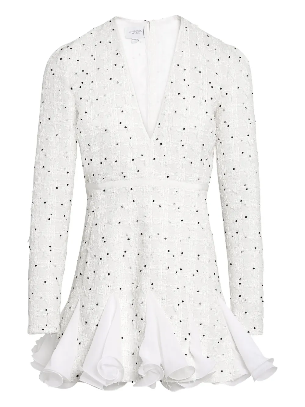 Платье с оборками и узором в горох Giambattista Valli, белый
Платье с оборками и узором в горох Giambattista Valli, белый