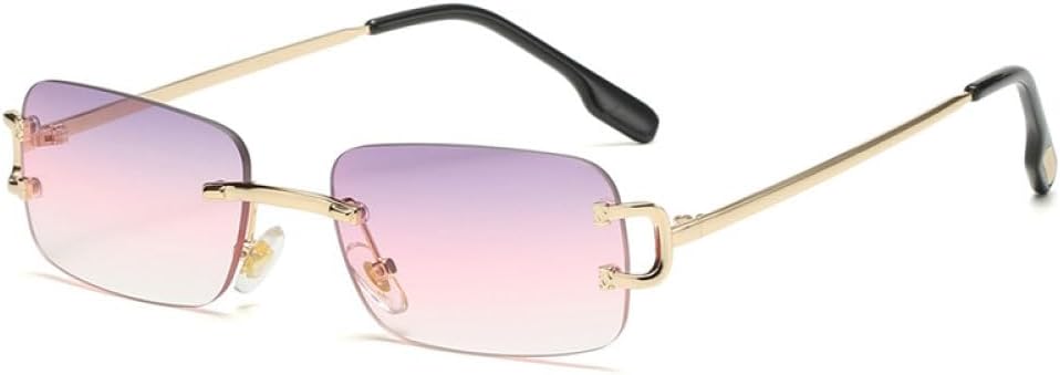 Модные солнцезащитные очки без оправы для женщин, солнцезащитные очки с градиентным переходом цвета для вечеринок на открытом воздухе, защита от УФ-излучения UV400 WNCKSQ, Gold-purplepink
Модные солнцезащитные очки без оправы для женщин, солнцезащитные очки с градиентным переходом цвета для вечеринок на открытом воздухе, защита от УФ-излучения UV400 WNCKSQ, Gold-purplepink