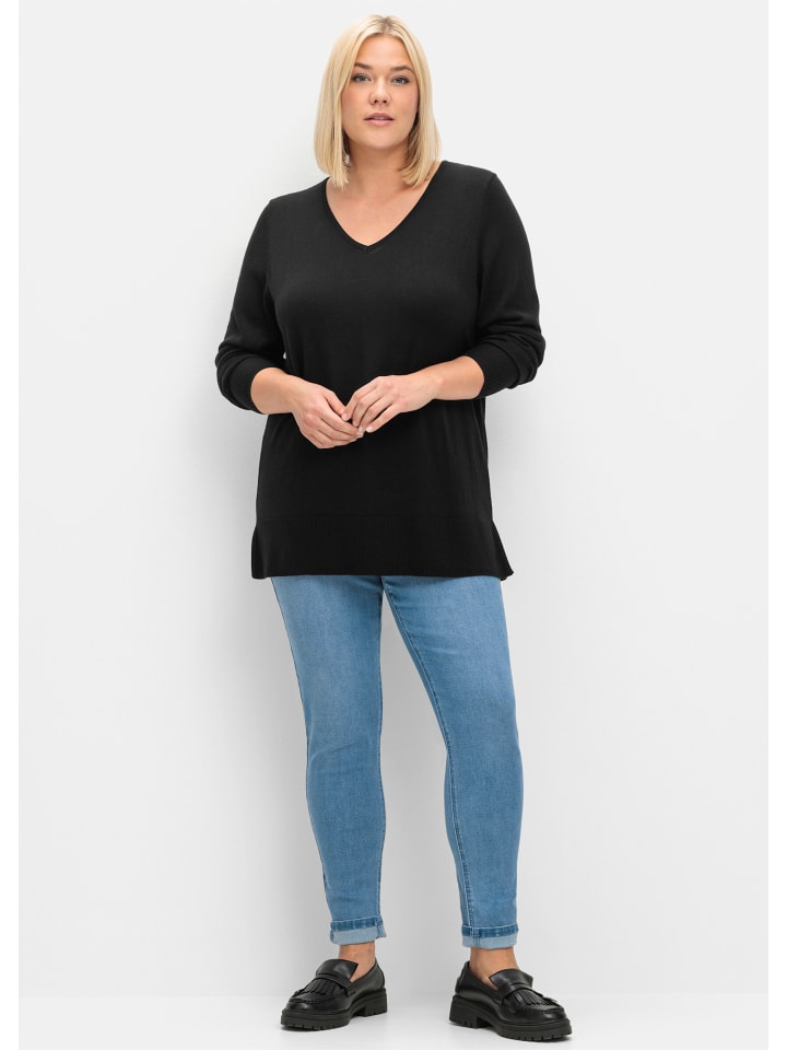 Свитер sheego, черный
Свитер sheego, черный