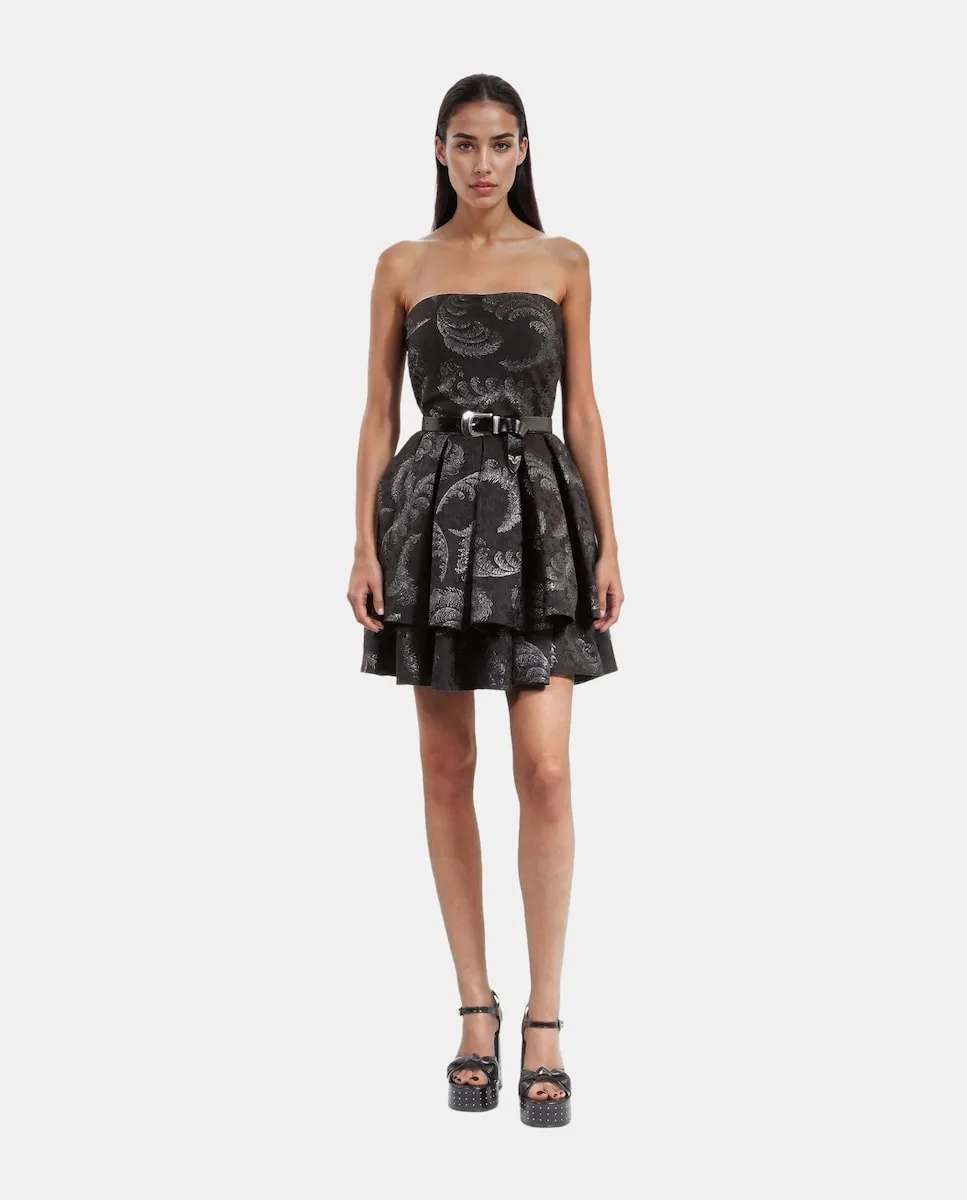 Короткое платье из жаккардовой ткани The Kooples, черный
Короткое платье из жаккардовой ткани The Kooples, черный