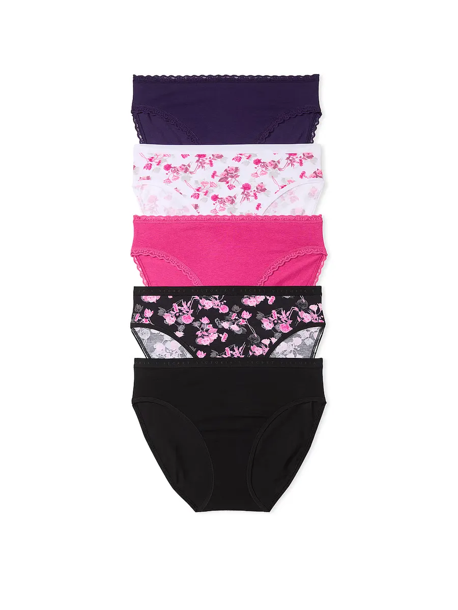 Комплект из 5 трусиков с высокими штанинами из эластичного хлопка Victoria'S Secret, мультиколор
Комплект из 5 трусиков с высокими штанинами из эластичного хлопка Victoria'S Secret, мультиколор