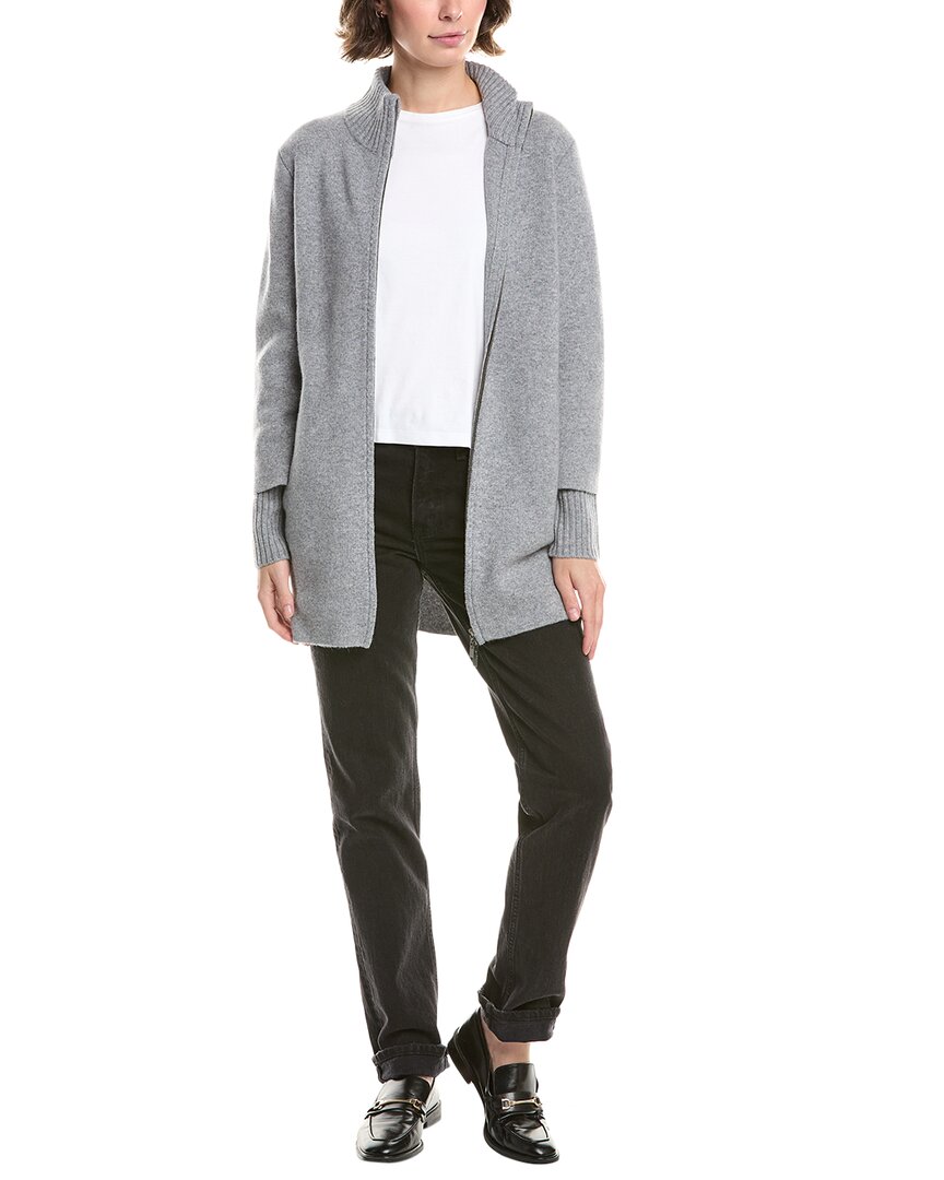 Форте Кашемир Двойное вязание Молния Искусственная шерсть и смесовая кардиган Forte Cashmere, серый
Форте Кашемир Двойное вязание Молния Искусственная шерсть и смесовая кардиган Forte Cashmere, серый