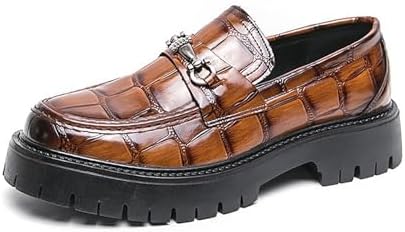 Мужские кожаные слипоны с принтом на платформе, лоферы с круглым носком и металлическим декором, противоскользящей подошвой, деловые туфли, офиса и вечеринок Forevercan, Brownb
Мужские кожаные слипоны с принтом на платформе, лоферы с круглым носком и металлическим декором, противоскользящей подошвой, деловые туфли, офиса и вечеринок Forevercan, Brownb