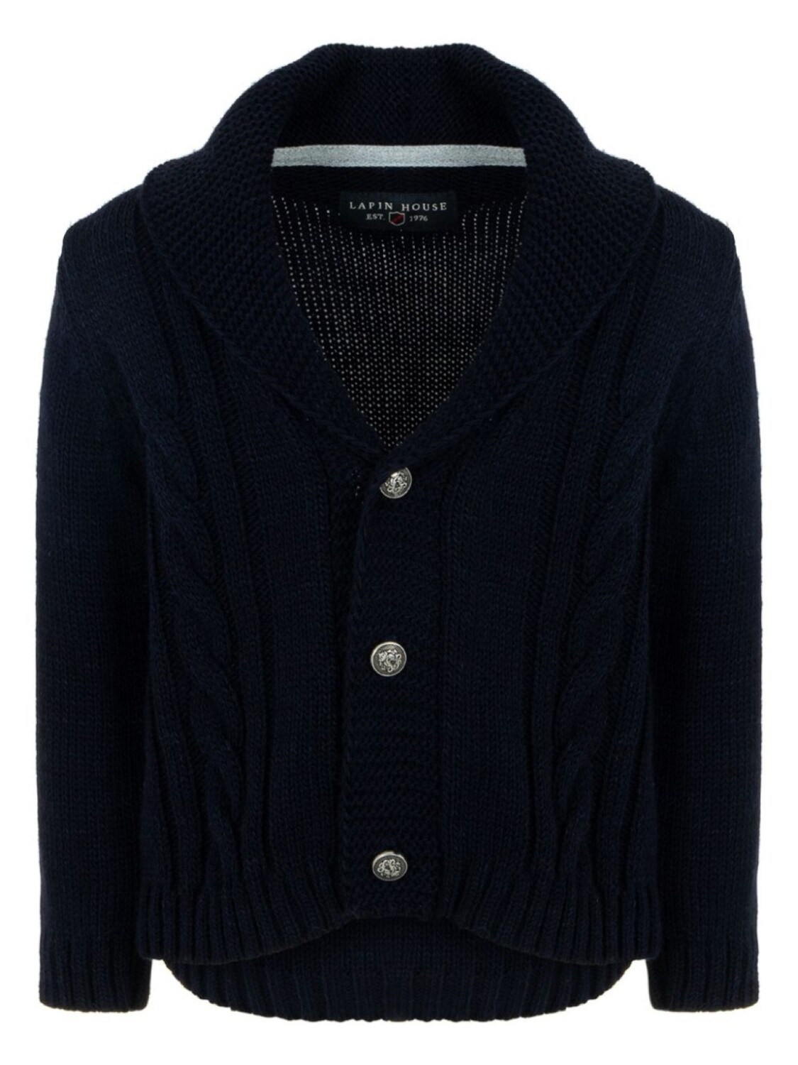 Lapin House жакет с лацканами-шалькой, синий
Lapin House жакет с лацканами-шалькой, синий