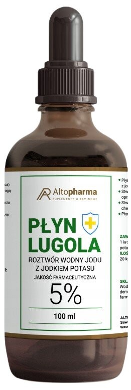 AltoPharma, Йод Люголя 5% фармацевтического качества, 100мл Inna Marka
AltoPharma, Йод Люголя 5% фармацевтического качества, 100мл Inna Marka