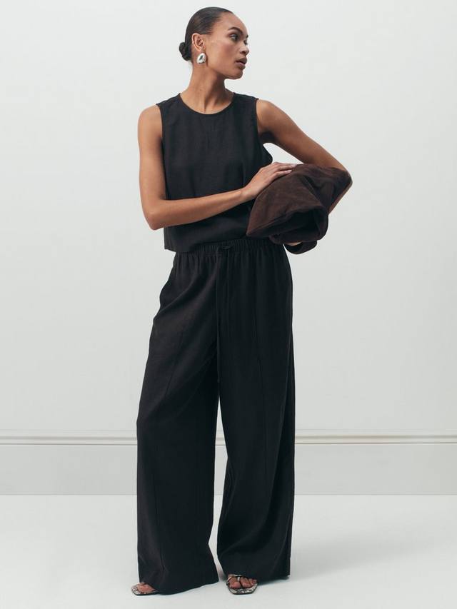 Широкие брюки Petunia из льняной смеси HUSH, Dark Brown
Широкие брюки Petunia из льняной смеси HUSH, Dark Brown