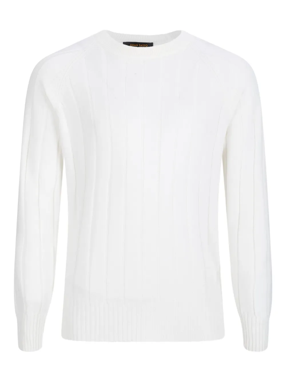 Ребристый свитер с круглым вырезом Gran Sasso, белый
Ребристый свитер с круглым вырезом Gran Sasso, белый