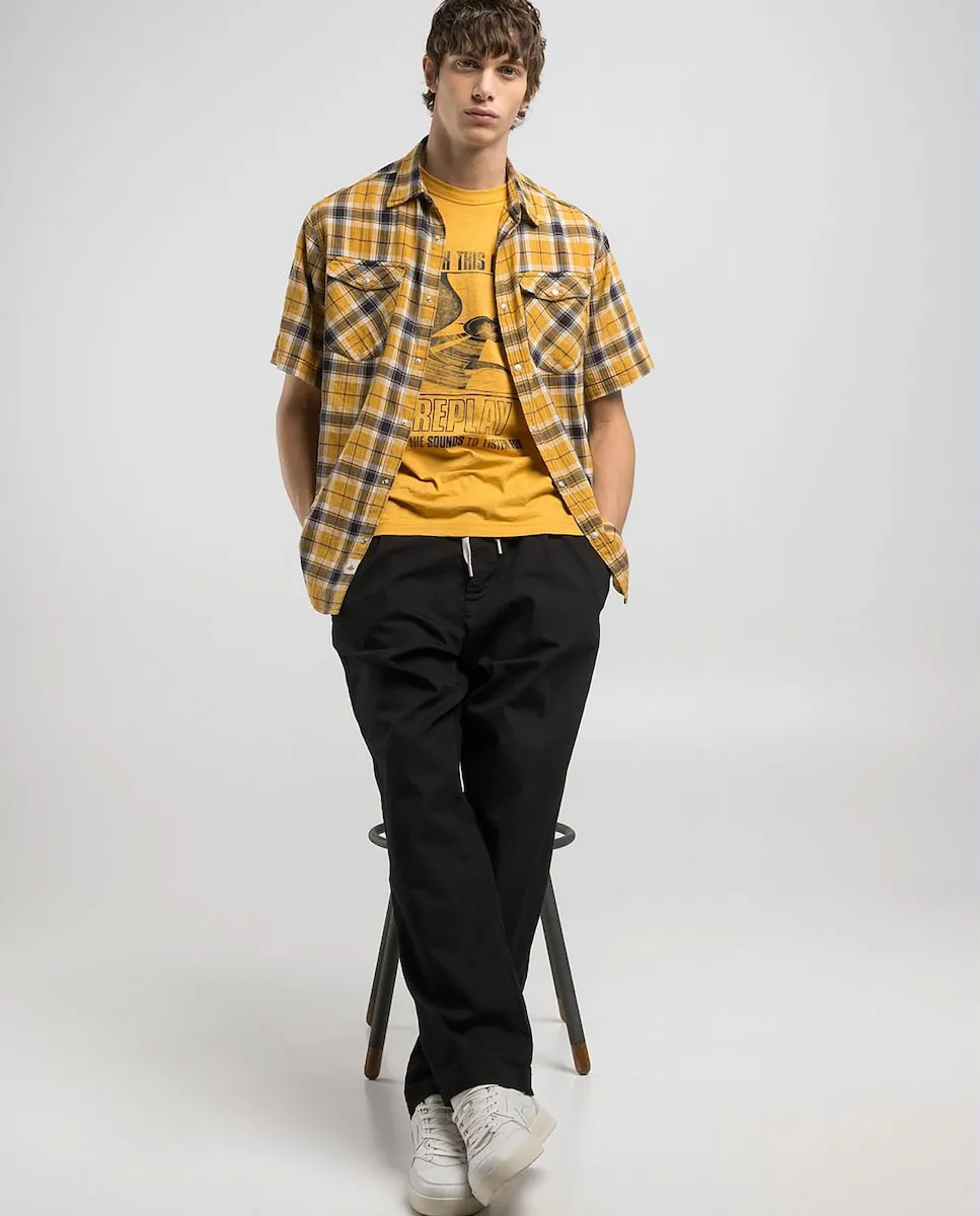 Мужские зауженные брюки с карманами Replay, черный
Мужские зауженные брюки с карманами Replay, черный