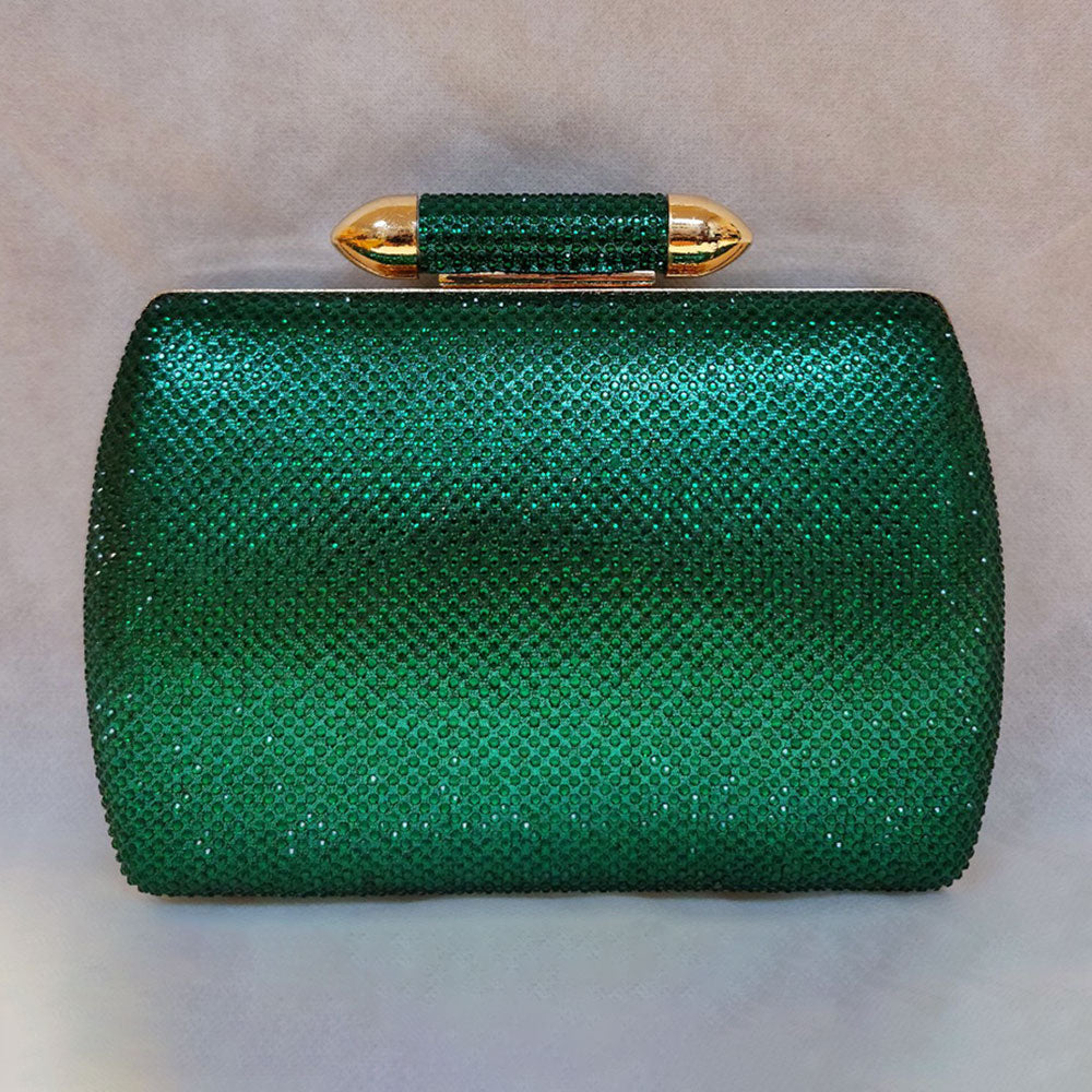 Блестящий инкрустированный структурированный вечерний клатч FASHNZFAB
Блестящий инкрустированный структурированный вечерний клатч FASHNZFAB