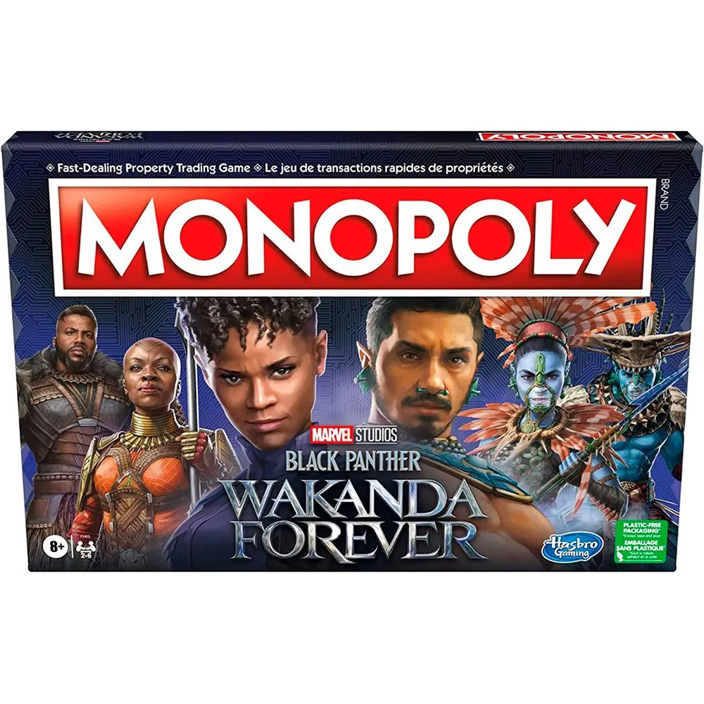 Детская настольная игра Hasbro Monopoly Black Panther, серебряный
Детская настольная игра Hasbro Monopoly Black Panther, серебряный