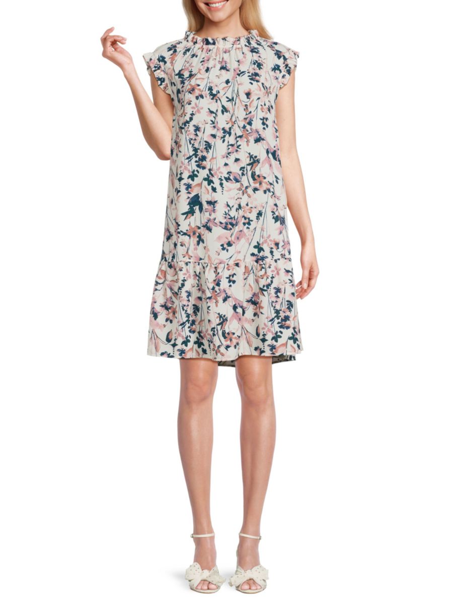 Мини-платье с принтом и оборками Renee C., розовый
Мини-платье с принтом и оборками Renee C., розовый