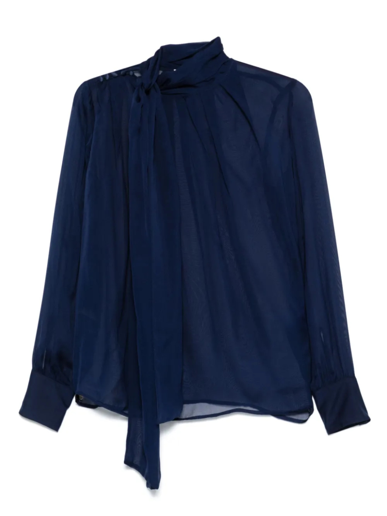 Блузка из шелковой вуали Elisabetta Franchi, синий
Блузка из шелковой вуали Elisabetta Franchi, синий