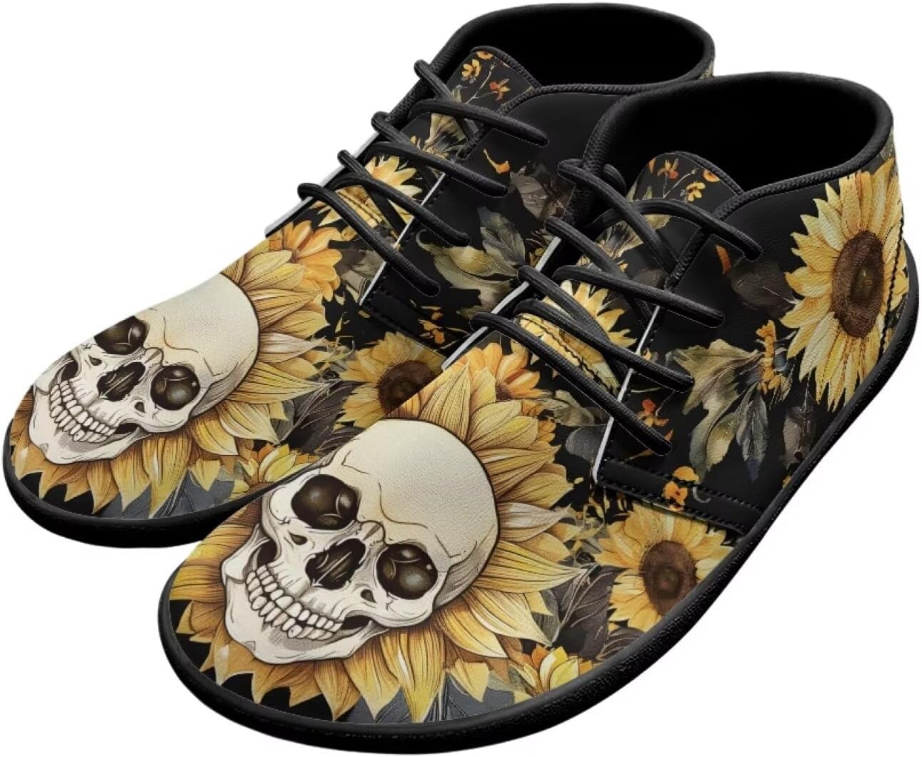 Мужские кроссовки с черепами на голую ногу, подошва нулевая, противоскользящие, для бега, ходьбы и походов Xixirimido, Sunflower Skull
Мужские кроссовки с черепами на голую ногу, подошва нулевая, противоскользящие, для бега, ходьбы и походов Xixirimido, Sunflower Skull