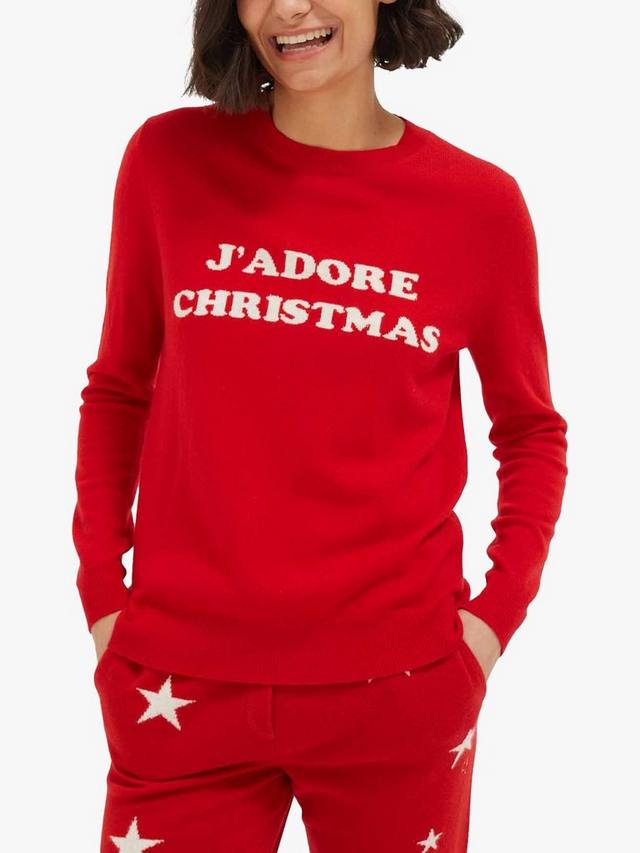 Вязаный свитер J'adore с рождественским принтом из шерстяной смеси Chinti & Parker, High Risk Red/Cream
Вязаный свитер J'adore с рождественским принтом из шерстяной смеси Chinti & Parker, High Risk Red/Cream