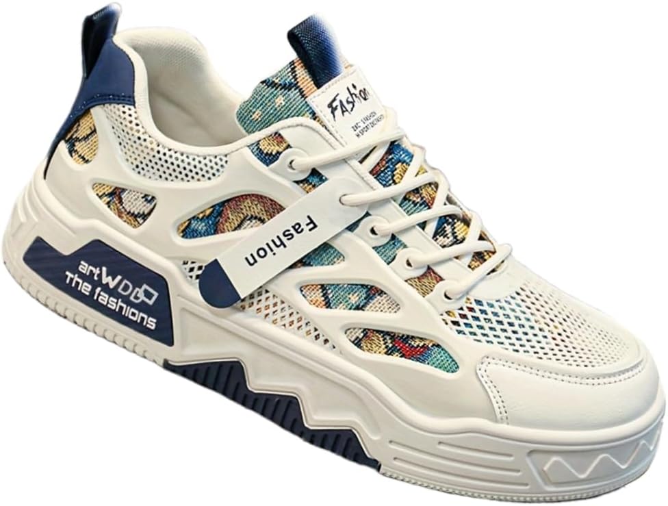 Летние мужские спортивные кроссовки из дышащей сетки, модные повседневные с мягкой толстой подошвой и шнуровкой, подходят для активного отдыха и бега, подходят для всех сезонов Hoalox, синий
Летние мужские спортивные кроссовки из дышащей сетки, модные повседневные с мягкой толстой подошвой и шнуровкой, подходят для активного отдыха и бега, подходят для всех сезонов Hoalox, синий