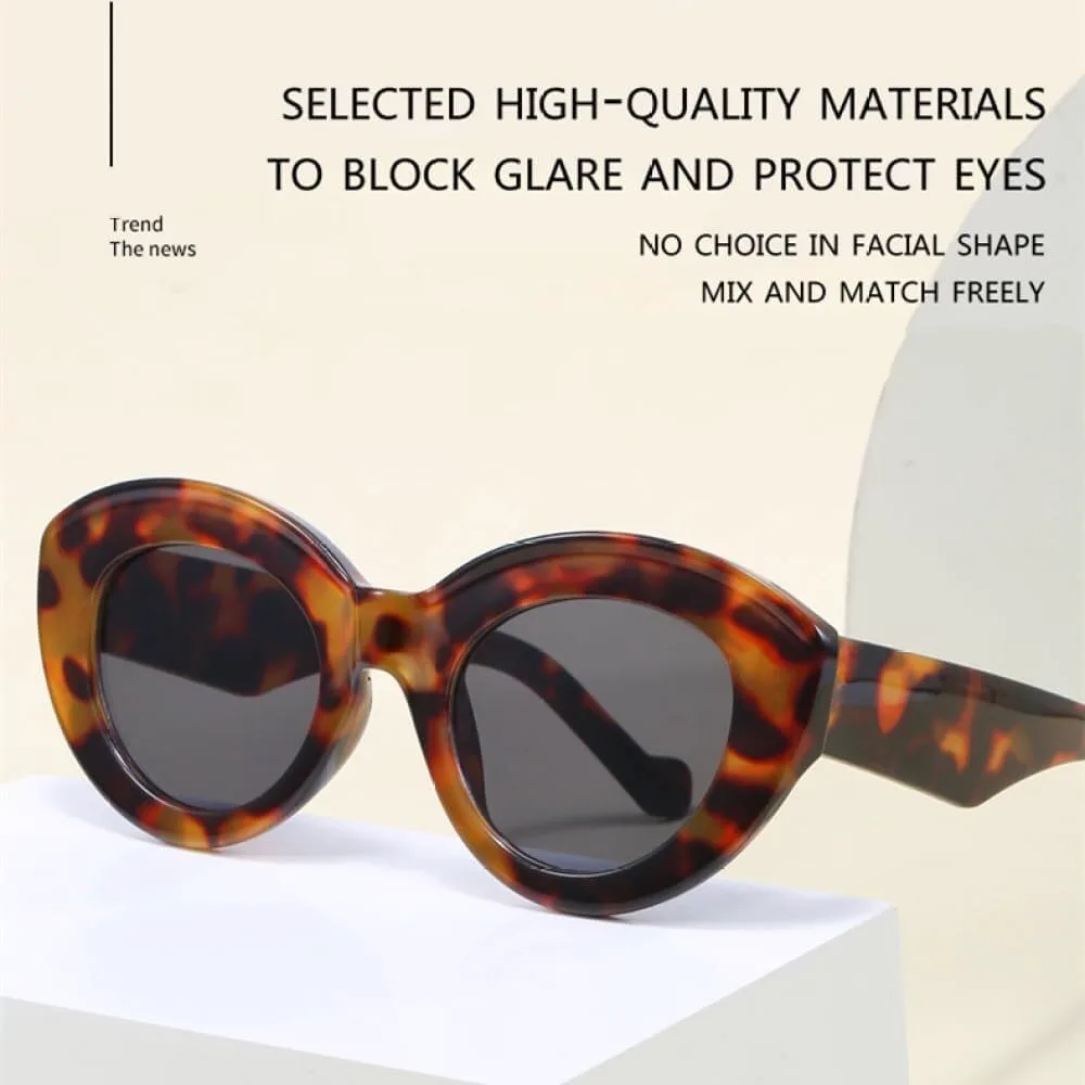 Крупные солнцезащитные очки в толстой оправе «кошачий глаз» для женщин, винтажные черные солнцезащитные очки с защитой от УФ-излучения UV400 LXLHWN, Hawksbill Grey
Крупные солнцезащитные очки в толстой оправе «кошачий глаз» для женщин, винтажные черные солнцезащитные очки с защитой от УФ-излучения UV400 LXLHWN, Hawksbill Grey