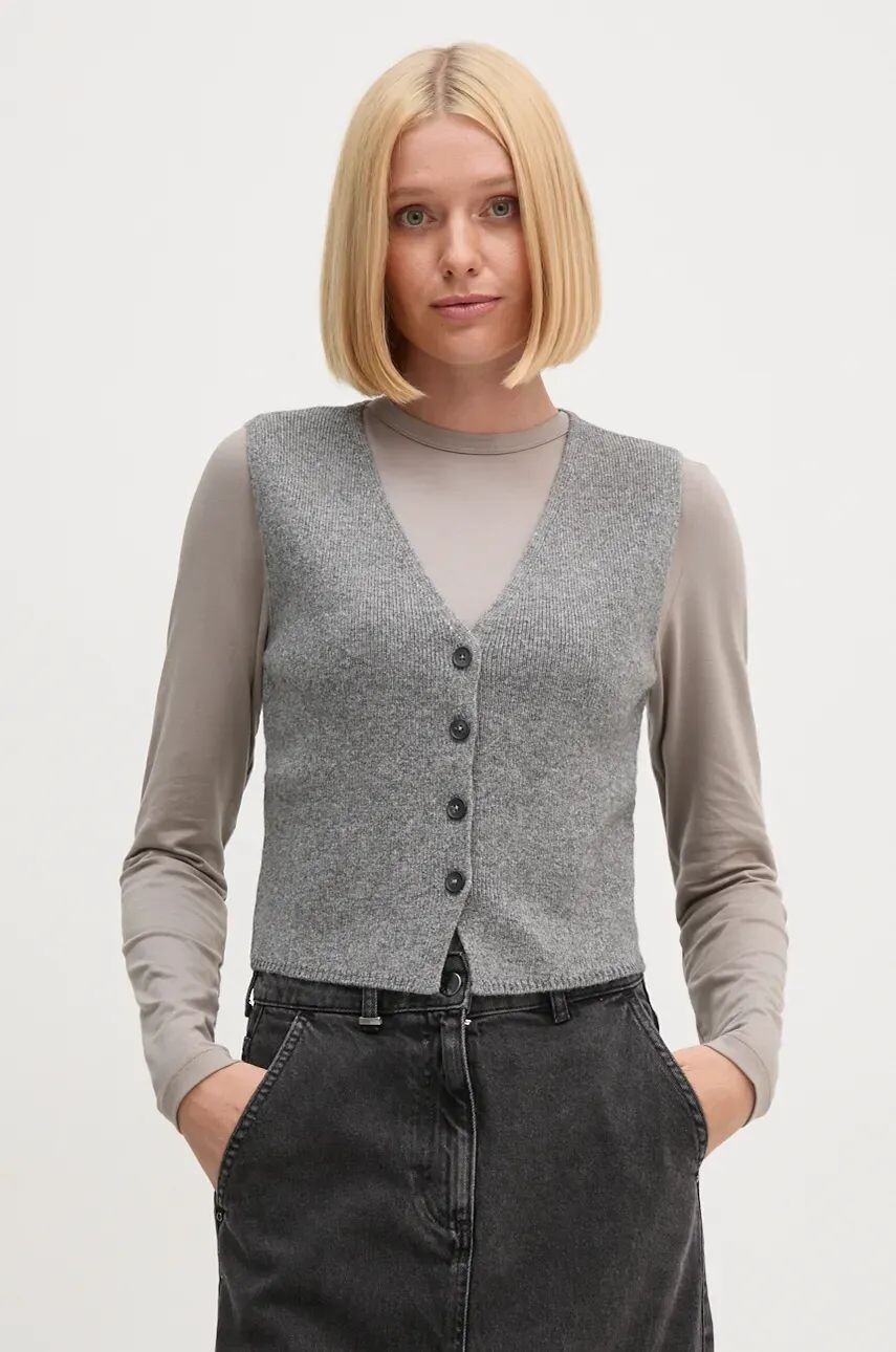 Жилет OUI с добавлением шерсти, серый
Жилет OUI с добавлением шерсти, серый